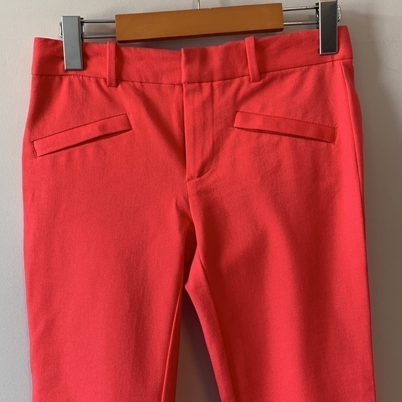 NWT GAP Skinny Ankle Mid Rise Two Way Stretch Pants Coral Size 00R - Picture 5 of 14
